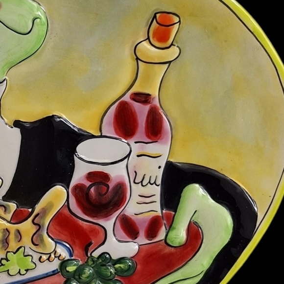 Farm Gourmet Green Frog Waiter Platter - Picture 9 of 11